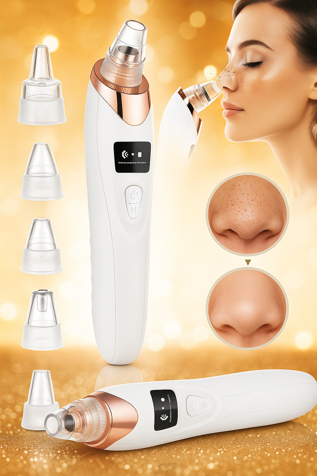 Electric Blackhead Remover, Vacuum Acne Cleaner, Black Spots Removal