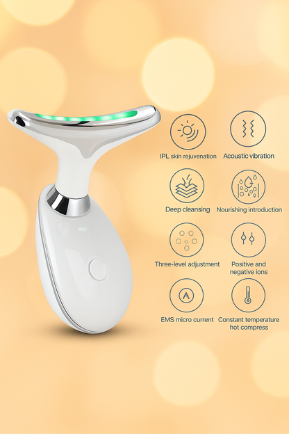 IPL Anti-Aging LED Face Massager – IPL Wrinkle Reducing & Puffiness Relief Instrument, Rechargeable,