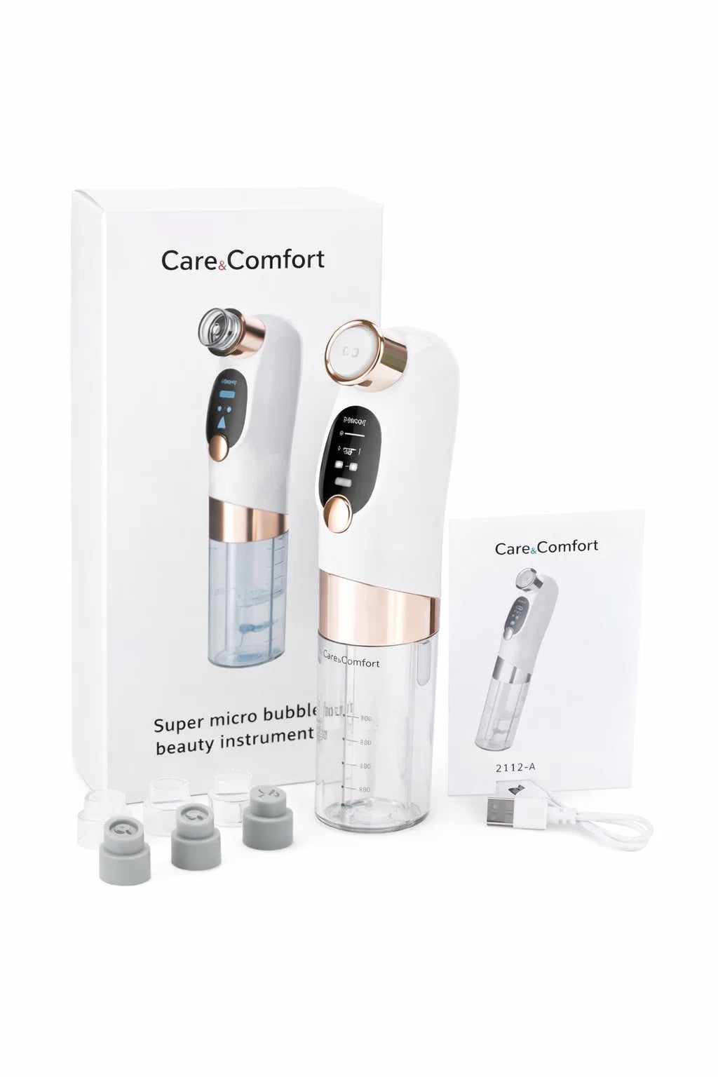 Care&Comfort Mini Hydra Facial cleansing & Blackhead Whitehead Remover Device