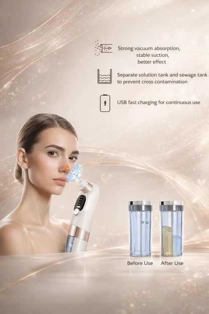 Care&Comfort Mini Hydra Facial cleansing & Blackhead Whitehead Remover Device