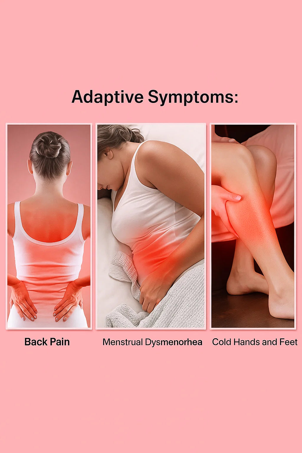 Heating Pad for Period Pain Relief For cramps message